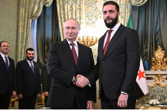 Putin, Syria's al-Sharaa discuss bilateral ties, Mideast situation